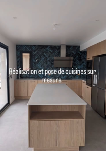 Réalisation et pose de cuisines sur-mesure